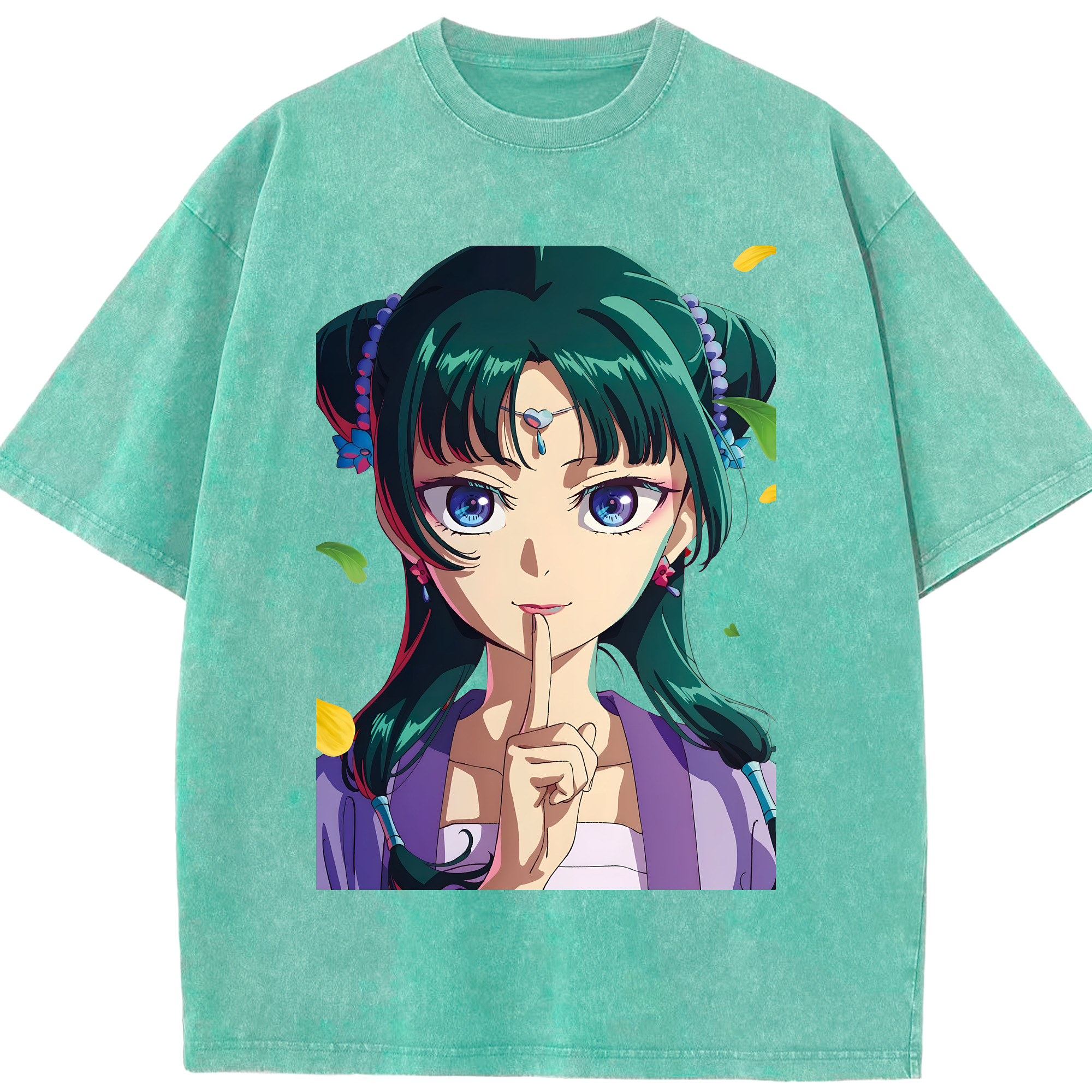 （画像用） 薬屋のひとりごと The Apothecary Diaries 綿100% ヴィンテージ風 半袖Tシャツ（フロントプリント）